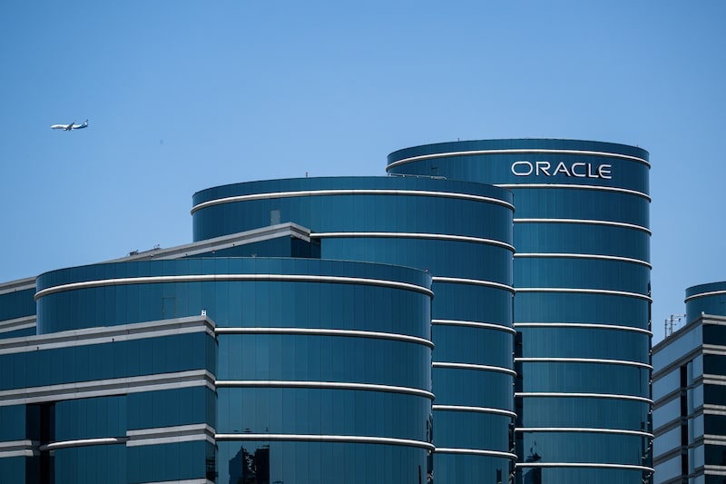Las oficinas de Oracle en Redwood City, California.
Fotógrafo: David Paul Morris/Bloomberg Las oficinas de Oracle en Redwood City, California.
Fotógrafo: David Paul Morris/Bloomberg