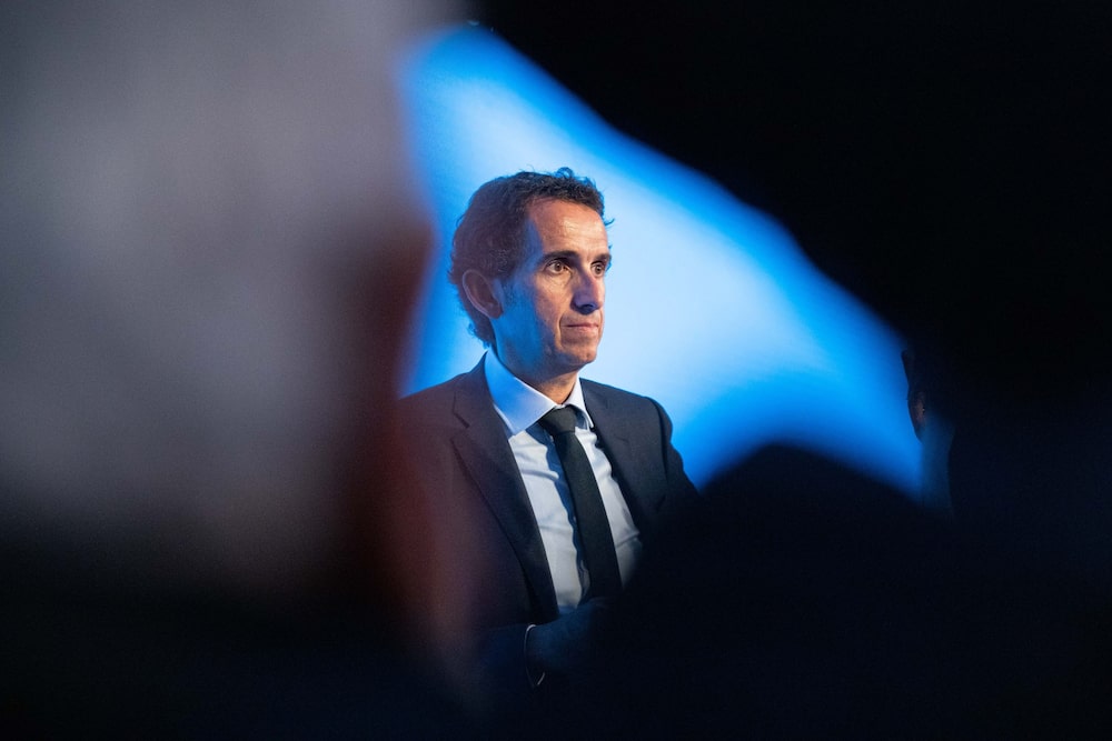 Su presidente y consejero delegado, Alexandre Bompard, se esfuerza por convencer a los inversores de que puede impulsar su transformación. Su presidente y consejero delegado, Alexandre Bompard, se esfuerza por convencer a los inversores de que puede impulsar su transformación.