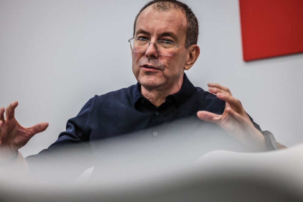 El vicepresidente ejecutivo de Lenovo, Luca Rossi, en el MWC Barcelona 2026 el martes. Fotógrafo: Ángel García/Bloomberg El vicepresidente ejecutivo de Lenovo, Luca Rossi, en el MWC Barcelona 2026 el martes. Fotógrafo: Ángel García/Bloomberg