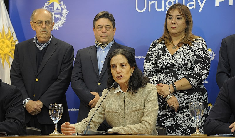 La ministra de Economía encabezó este martes una conferencia de prensa realizada en la Torre Ejecutiva. Foto: Presidencia de la República. La ministra de Economía encabezó este martes una conferencia de prensa realizada en la Torre Ejecutiva. Foto: Presidencia de la República.