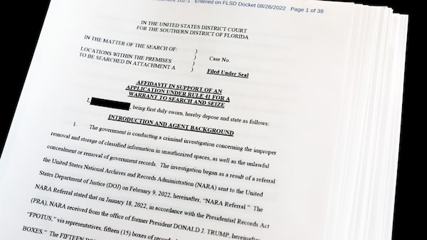 Documentos en residencia de Trump podrían haberse movido para obstruir investigación: DOJ Documentos en residencia de Trump podrían haberse movido para obstruir investigación: DOJ