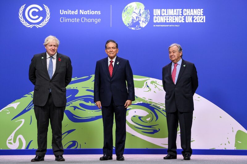 Laurentino Cortizo, presidente de Panamá, en la COP26. Laurentino Cortizo, presidente de Panamá, en la COP26.