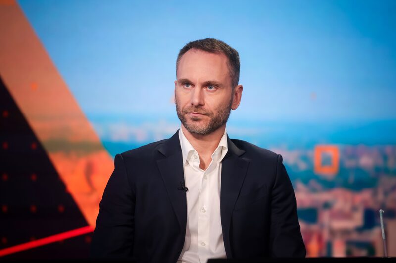 Paolo Ardoino, CEO de Tether Holdings, durante una entrevista en Nueva York. Fotógrafo: Michael Nagle/Bloomberg. Paolo Ardoino, CEO de Tether Holdings, durante una entrevista en Nueva York. Fotógrafo: Michael Nagle/Bloomberg.