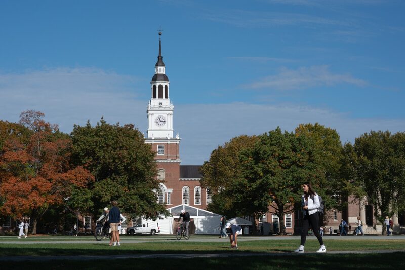 Baker-Berry Library on the campus of Dartmouth College in Hanover, New Hampshire, U.S., on Friday, Oct. 15, 2021. Baker-Berry Library on the campus of Dartmouth College in Hanover, New Hampshire, U.S., on Friday, Oct. 15, 2021.