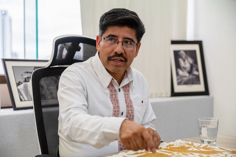 Hugo Aguilar Ortiz en su oficina en Ciudad de México, el 30 de junio. Hugo Aguilar Ortiz en su oficina en Ciudad de México, el 30 de junio.