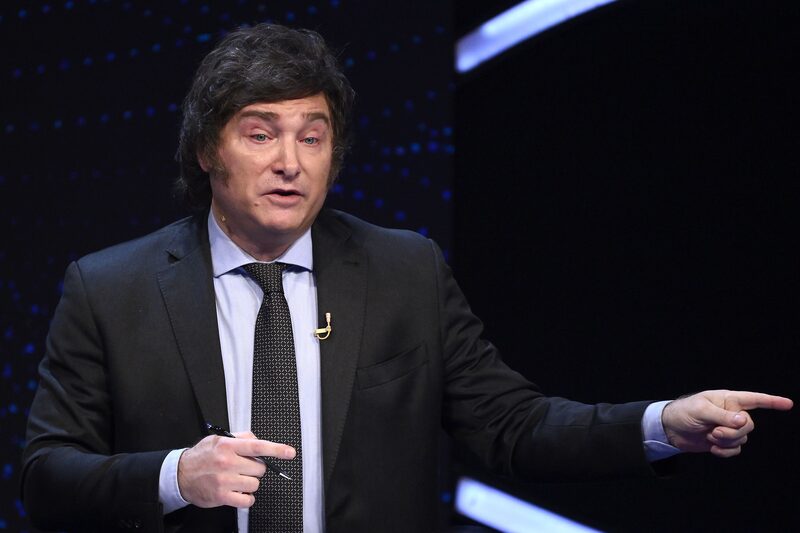 O novo presidente da Argentina, Javier Milei O novo presidente da Argentina, Javier Milei