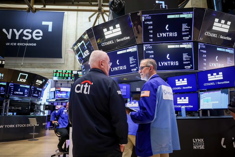 Lyntris Inc. signage as traders work during the company's initial public offering (IPO) on the floor of the New York Stock Exchange (NYSE) in New York, US, on Wednesday, Aug. 19, 2026. Lyntris Inc. shares fell 11% in its trading debut, after the company and some of its shareholders raised $297.5 million in a downsized initial public offering. Photographer: Michael Nagle/Bloomberg Lyntris Inc. signage as traders work during the company's initial public offering (IPO) on the floor of the New York Stock Exchange (NYSE) in New York, US, on Wednesday, Aug. 19, 2026. Lyntris Inc. shares fell 11% in its trading debut, after the company and some of its shareholders raised $297.5 million in a downsized initial public offering. Photographer: Michael Nagle/Bloomberg