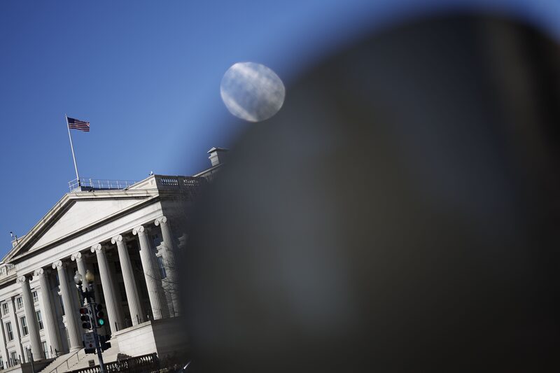 El edificio del Tesoro de EE.UU. en Washington, DC, EE.UU., el viernes 30 de diciembre de 2022. El edificio del Tesoro de EE.UU. en Washington, DC, EE.UU., el viernes 30 de diciembre de 2022.