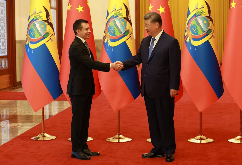 Reunión de Noboa con Xi en China deja siete acuerdos y US$47 millones en cooperación. Reunión de Noboa con Xi en China deja siete acuerdos y US$47 millones en cooperación.