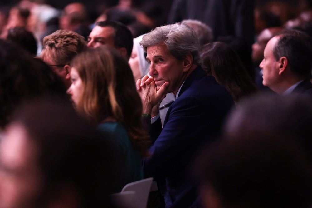 John Kerry en el día de apertura de la COP28 John Kerry en el día de apertura de la COP28