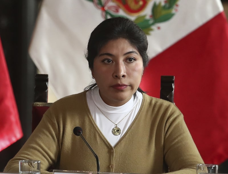 Ex primera ministra peruana Betssy Chávez. Ex primera ministra peruana Betssy Chávez.