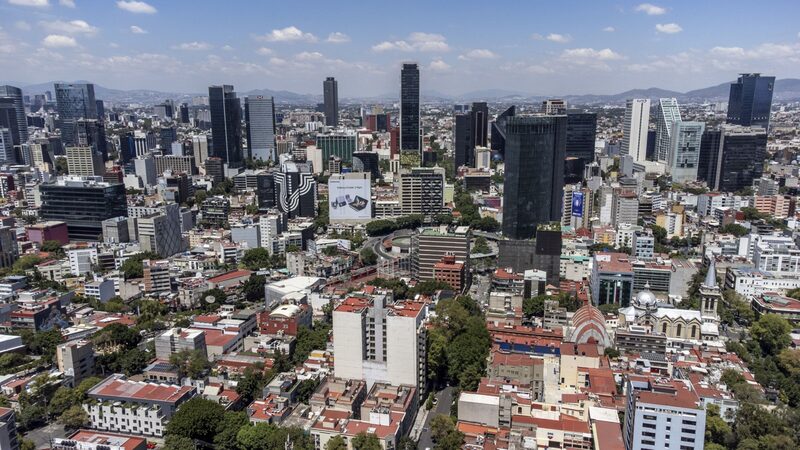 En la fotografía, una imagen panorámica de la Ciudad de México. En la fotografía, una imagen panorámica de la Ciudad de México.