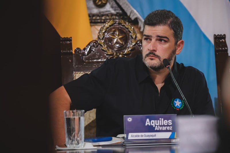 El alcalde de Guayaquil, Aquiles Alvarez Henriques. El alcalde de Guayaquil, Aquiles Alvarez Henriques.