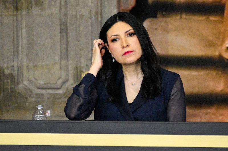 Victoria Rodríguez Ceja, gobernadora de Banxico, durante el evento conmemorativo de los 100 años de la fundación de Banxico, en Ciudad de México el 25 de agosto de 2025. Victoria Rodríguez Ceja, gobernadora de Banxico, durante el evento conmemorativo de los 100 años de la fundación de Banxico, en Ciudad de México el 25 de agosto de 2025.