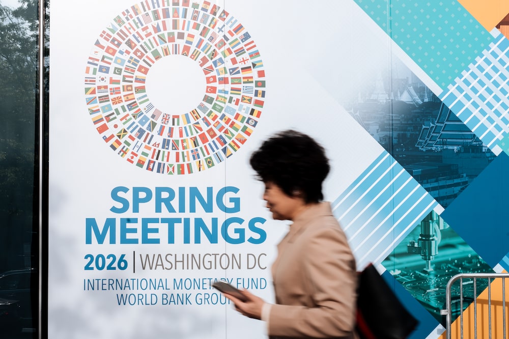 Behind the scenes of the 2026 Spring Meetings of the International Monetary Fund and the World Bank Group in Washington, DC, April 13, 2026. Behind the scenes of the 2026 Spring Meetings of the International Monetary Fund and the World Bank Group in Washington, DC, April 13, 2026.