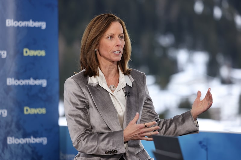 “Estamos muito animados para trabalhar com o novo governo", disse Adena Friedman em entrevista à Bloomberg Television no Fórum Econômico Mundial, em Davos “Estamos muito animados para trabalhar com o novo governo", disse Adena Friedman em entrevista à Bloomberg Television no Fórum Econômico Mundial, em Davos