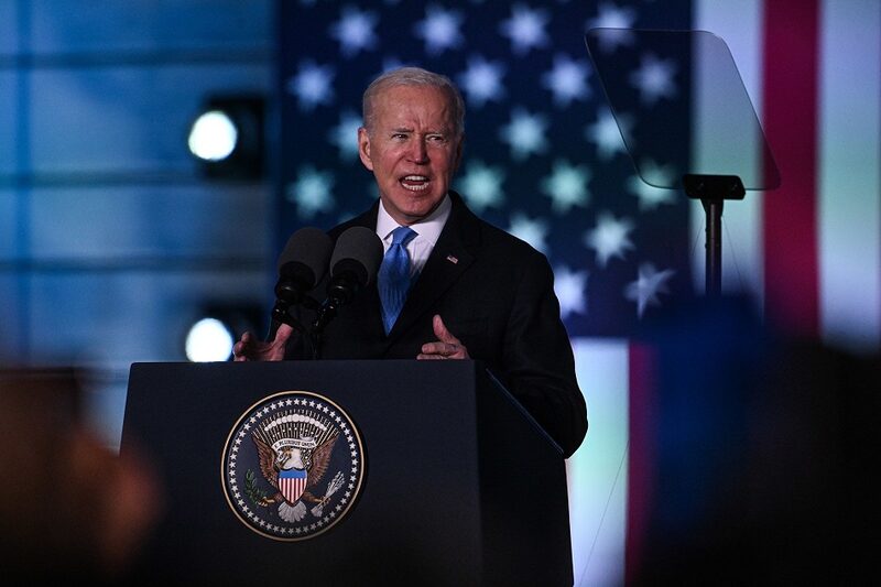 El presidente Joe Biden pronunció un discurso en el Castillo Real de Varsovia, Polonia, el 26 de marzo de 2022. El presidente Joe Biden pronunció un discurso en el Castillo Real de Varsovia, Polonia, el 26 de marzo de 2022.