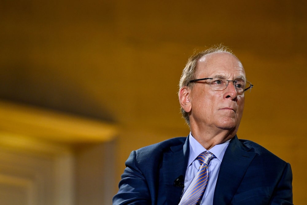 Larry Fink, director ejecutivo de BlackRock Inc., durante la Cumbre de Infraestructura 2026 de BlackRock en Washington. Larry Fink, director ejecutivo de BlackRock Inc., durante la Cumbre de Infraestructura 2026 de BlackRock en Washington.