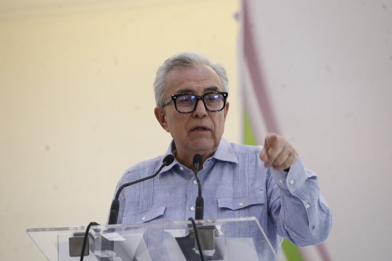 Rubén Rocha Moya, gobernador de Sinaloa, durante el primer informe legislativo del Partido Verde en la zona norte del estado, el 18 de octubre de 2025 Sinaloa. Rubén Rocha Moya, gobernador de Sinaloa, durante el primer informe legislativo del Partido Verde en la zona norte del estado, el 18 de octubre de 2025 Sinaloa.