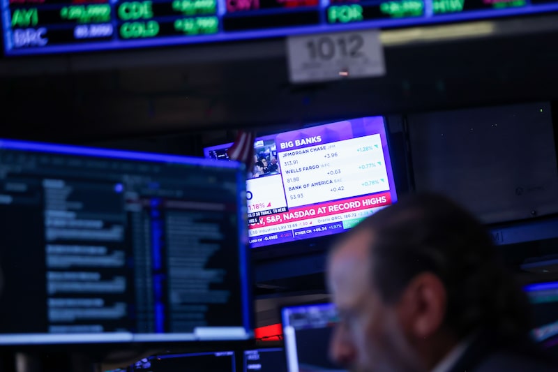 A television broadcasts stock market news during Aevex Corp.'s initial public offering (IPO) on the floor of the New York Stock Exchange (NYSE) in New York, US, on Friday, April 17, 2026. Aevex Corp., a maker of military drones, raised $320 million in its initial public offering, as investment in modern defense and autonomous systems rises. Photographer: Michael Nagle/Bloomberg A television broadcasts stock market news during Aevex Corp.'s initial public offering (IPO) on the floor of the New York Stock Exchange (NYSE) in New York, US, on Friday, April 17, 2026. Aevex Corp., a maker of military drones, raised $320 million in its initial public offering, as investment in modern defense and autonomous systems rises. Photographer: Michael Nagle/Bloomberg