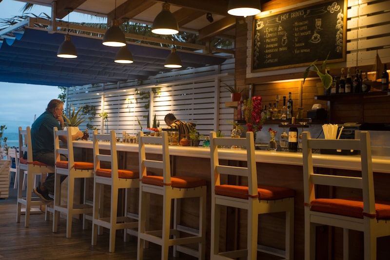 Restaurante en la Isla Santa Cruz, Islas Galápagos, Ecuador. Restaurante en la Isla Santa Cruz, Islas Galápagos, Ecuador.