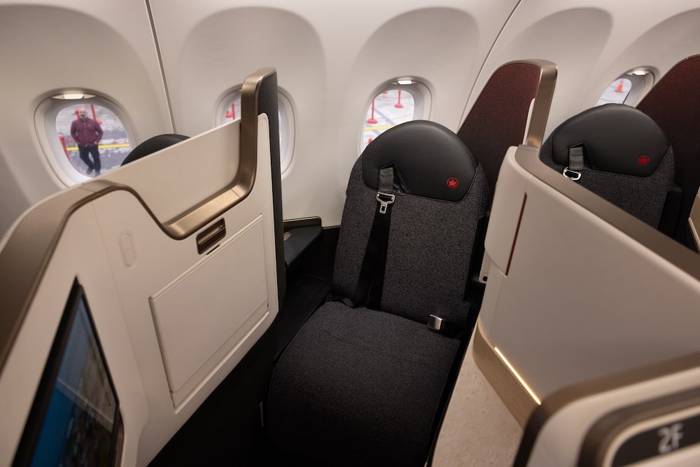 Asientos de clase ejecutiva en el Airbus A321XLR. Asientos de clase ejecutiva en el Airbus A321XLR.