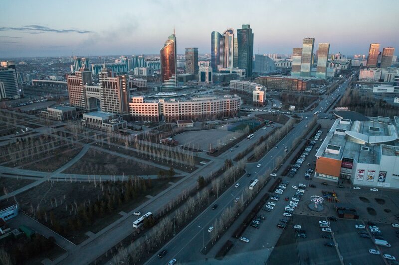 Astana, en Kazajstán. Astana, en Kazajstán.