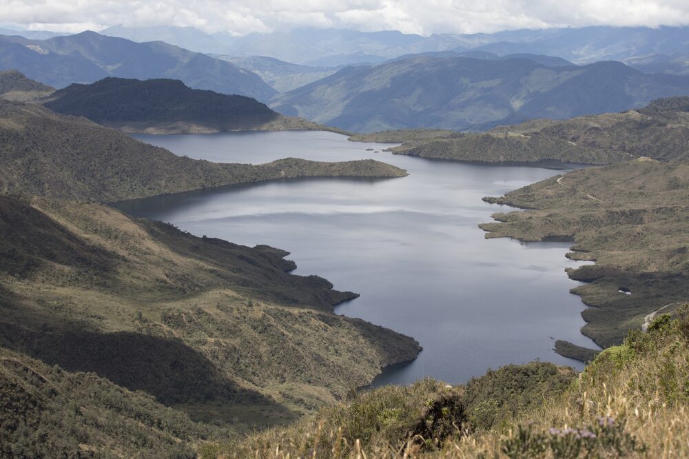 Embalse de Chuza en el parque nacional Chingaza. Embalse de Chuza en el parque nacional Chingaza.