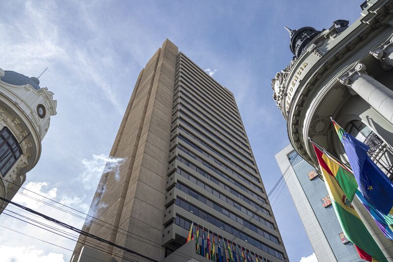 El Banco Central de Bolivia en La Paz, Bolivia. El Banco Central de Bolivia en La Paz, Bolivia.