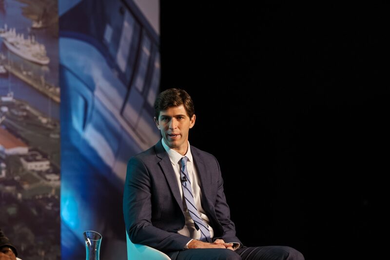 The CFO Bioceres Crop Solutions Corp., during a panel at the Bloomberg New Economy Gateway event in Panama City. The CFO Bioceres Crop Solutions Corp., during a panel at the Bloomberg New Economy Gateway event in Panama City.