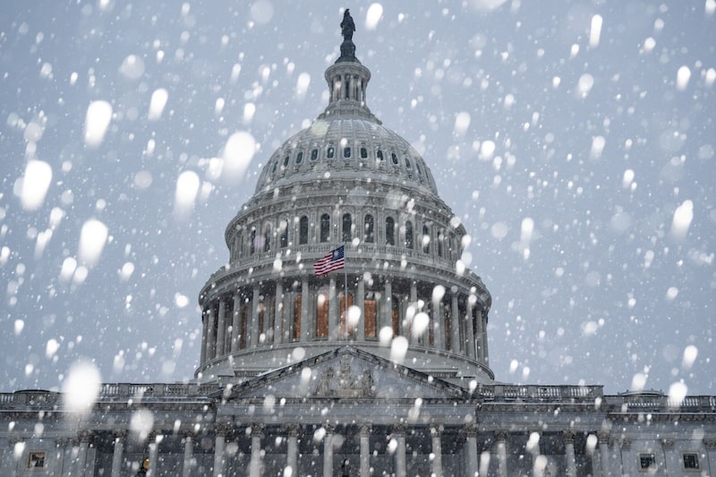 El Capitolio de los Estados Unidos durante una tormenta invernal en Washington, D.C., EE. UU., el domingo 25 de enero de 2026. El Capitolio de los Estados Unidos durante una tormenta invernal en Washington, D.C., EE. UU., el domingo 25 de enero de 2026.