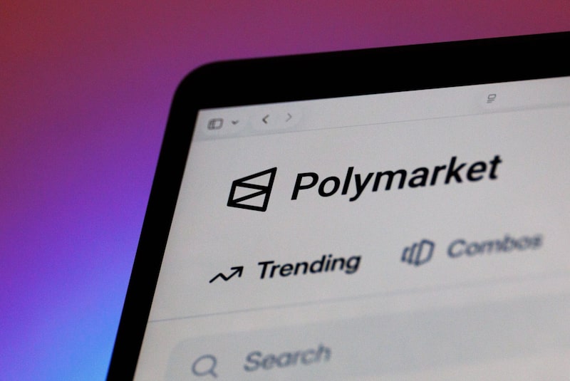 El sitio web de Polymarket en una computadora portátil, en una toma dispuesta en Riga, Letonia. El sitio web de Polymarket en una computadora portátil, en una toma dispuesta en Riga, Letonia.