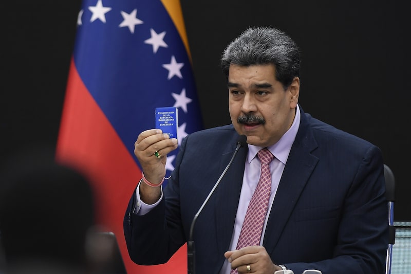 El presidente de Venezuela, Nicolás Maduro, durante una conferencia de prensa en Caracas, Venezuela, el 30 de noviembre.Fotógrafo: Matías Delacroix/Bloomberg El presidente de Venezuela, Nicolás Maduro, durante una conferencia de prensa en Caracas, Venezuela, el 30 de noviembre.Fotógrafo: Matías Delacroix/Bloomberg