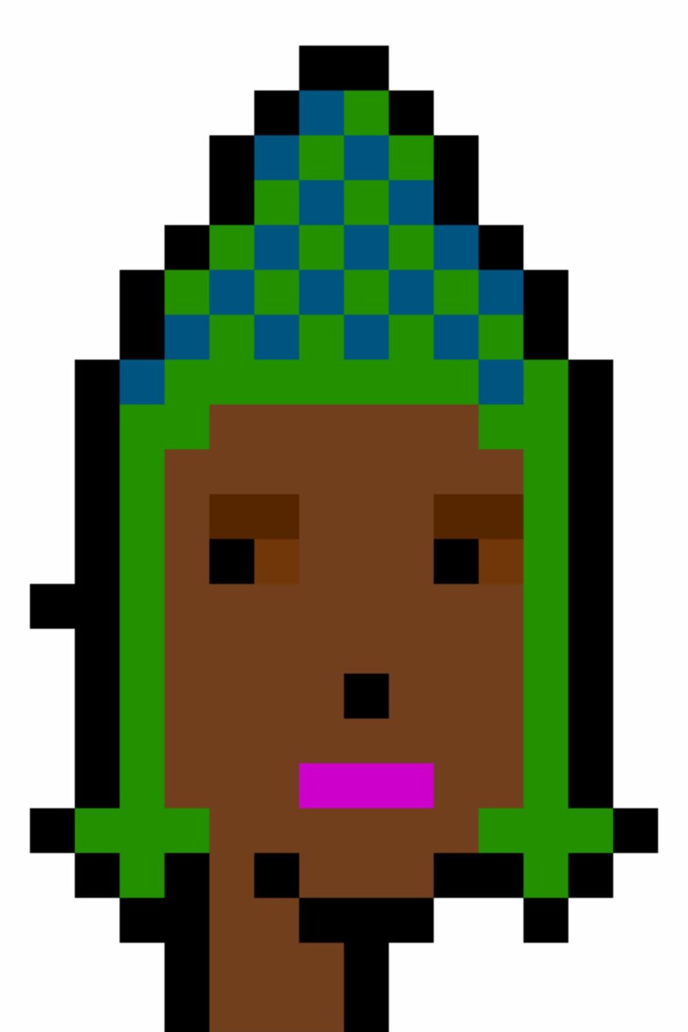 One of the CryptoPunks that was up for auction. One of the CryptoPunks that was up for auction.