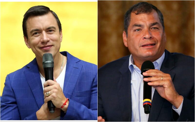 El presidente de Ecuador, Daniel Noboa, y el expresidente Rafael Correa El presidente de Ecuador, Daniel Noboa, y el expresidente Rafael Correa