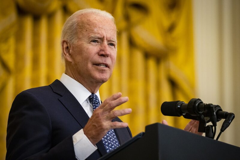 El presidente de EE.UU., Joe Biden, en la sala este de la Casa Blanca en Washington, D.C. El presidente de EE.UU., Joe Biden, en la sala este de la Casa Blanca en Washington, D.C.