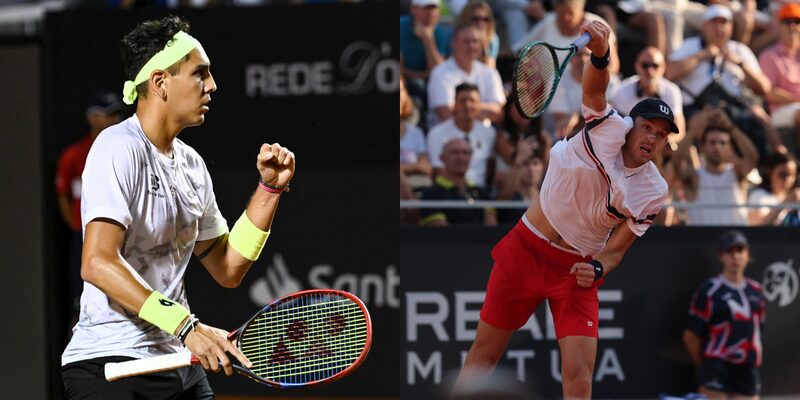 De izquierda a derecha, los tenistas chilenos Alejandro Tabilo y Nicolás Jarry De izquierda a derecha, los tenistas chilenos Alejandro Tabilo y Nicolás Jarry