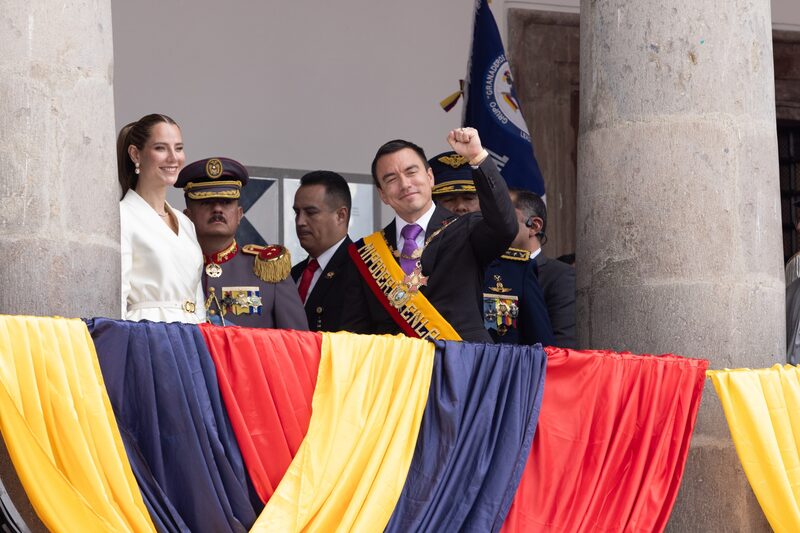 El presidente Daniel Noboa. Fotógrafo: David Díaz Arcos/Bloomberg El presidente Daniel Noboa. Fotógrafo: David Díaz Arcos/Bloomberg