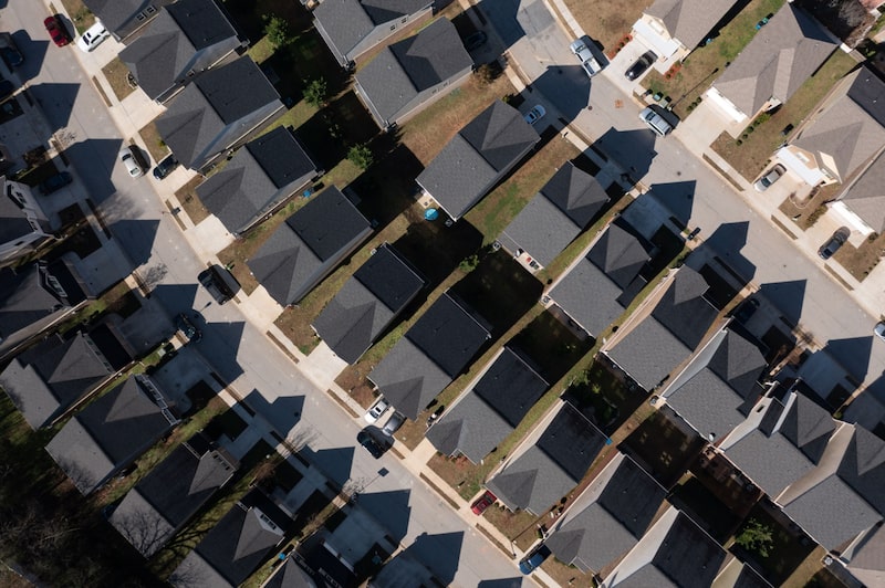 Imagen de un suburbio de EE.UU. Imagen de un suburbio de EE.UU.