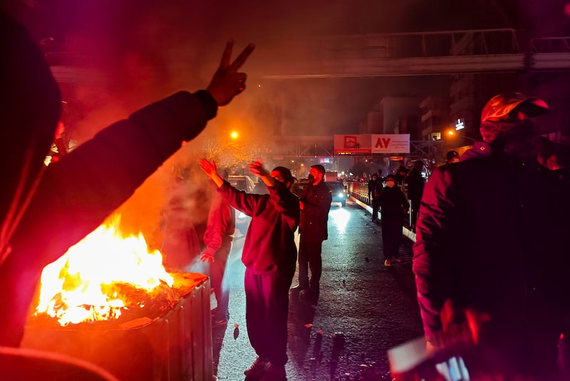 Protesters in Tehran on Jan. 8. Source: Getty Images Protesters in Tehran on Jan. 8. Source: Getty Images