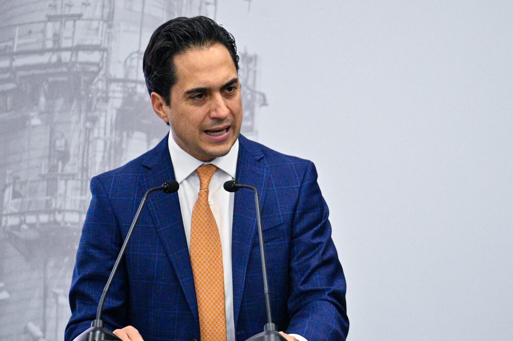 Jorge Mendoza, director general de Banobras, durante la Presentación del Plan Estratégico de Pemex el 5 de agosto de 2025. Jorge Mendoza, director general de Banobras, durante la Presentación del Plan Estratégico de Pemex el 5 de agosto de 2025.
