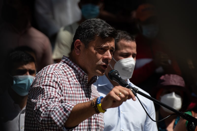 Freddy Superlano, candidato a gobernador por Voluntad Popular de Barinas, ofrece una rueda de prensa Freddy Superlano, candidato a gobernador por Voluntad Popular de Barinas, ofrece una rueda de prensa