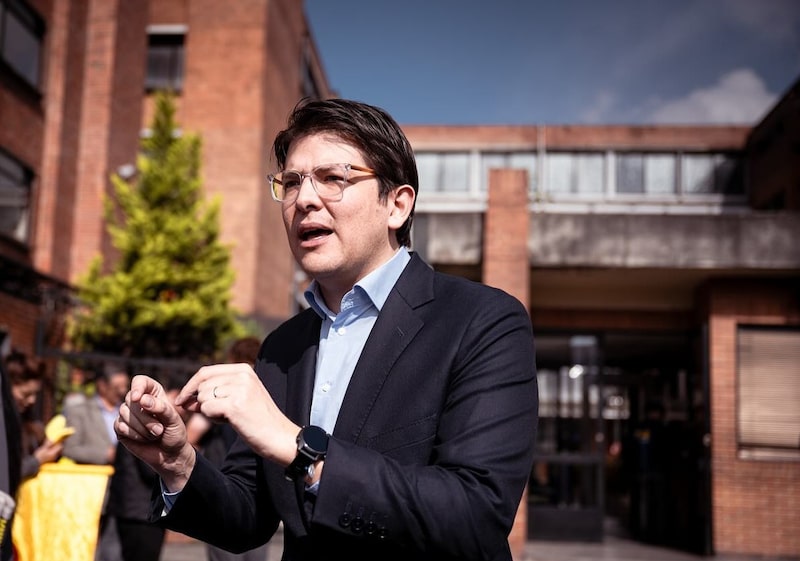 El senador colombiano Miguel Uribe Turbay, el 10 de febrero de 2025. El senador colombiano Miguel Uribe Turbay, el 10 de febrero de 2025.