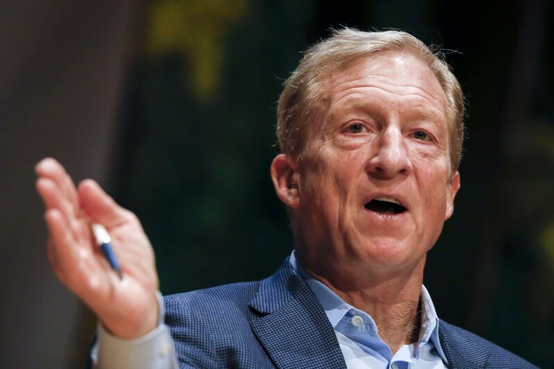 Tom Steyer, copresidente de Galvanize Climate Solutions, durante la conferencia Aspen Ideas: Climate en Miami Beach, Florida, el 6 de marzo. Fotógrafa: Eva Marie Uzcategui/Bloomberg Tom Steyer, copresidente de Galvanize Climate Solutions, durante la conferencia Aspen Ideas: Climate en Miami Beach, Florida, el 6 de marzo. Fotógrafa: Eva Marie Uzcategui/Bloomberg