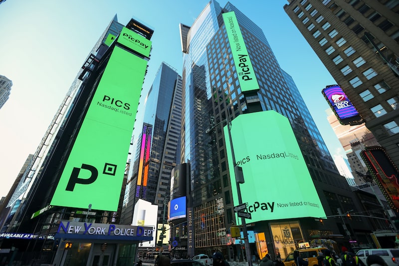 PicPay signage during the company’s initial public offering (IPO) outside the Nasdaq MarketSite in New York, US, on Thursday, Jan. 29, 2026. Brazilian fintech Pics NV’s shares are indicated to open at $20 each on Thursday, 5.3% above the initial public offering price of $19 each. Photographer: Michael Nagle/Bloomberg PicPay signage during the company’s initial public offering (IPO) outside the Nasdaq MarketSite in New York, US, on Thursday, Jan. 29, 2026. Brazilian fintech Pics NV’s shares are indicated to open at $20 each on Thursday, 5.3% above the initial public offering price of $19 each. Photographer: Michael Nagle/Bloomberg