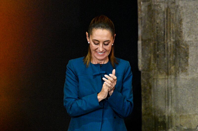Claudia Sheinbaum, presidenta de México, durante el evento conmemorativo de los 100 años de la fundación de Banxico, en Ciudad de México el 25 de agosto de 2025. Claudia Sheinbaum, presidenta de México, durante el evento conmemorativo de los 100 años de la fundación de Banxico, en Ciudad de México el 25 de agosto de 2025.