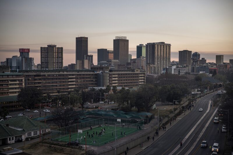 Foto de la zona de negocios en Johannesburgo, Sudáfrica Foto de la zona de negocios en Johannesburgo, Sudáfrica