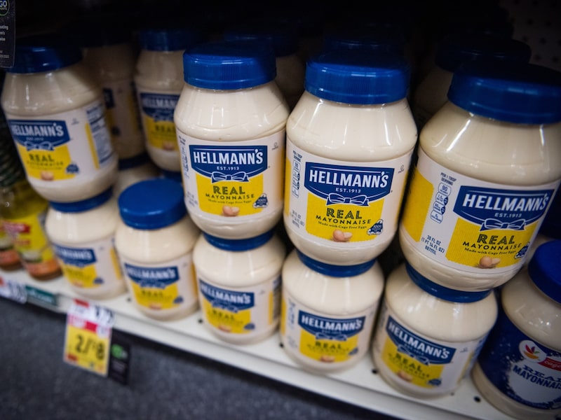Unilever é dona da Hellman's Unilever é dona da Hellman's