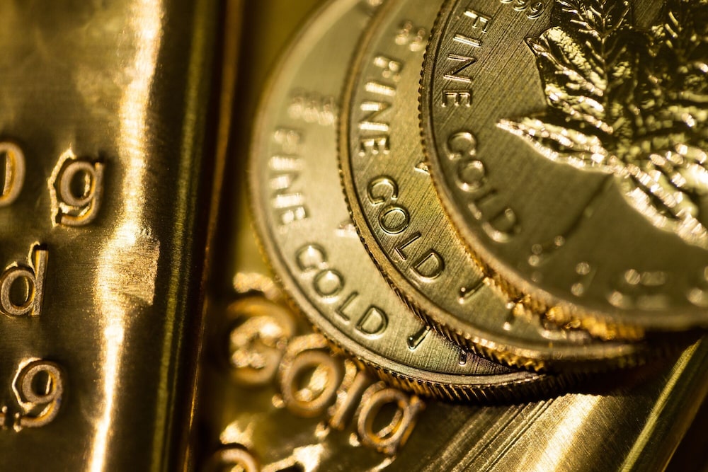 Monedas de oro canadienses de una onza. Monedas de oro canadienses de una onza.