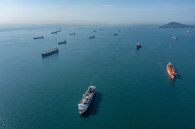 Atasco de buques en el Canal de Panamá por una sequía histórica Atasco de buques en el Canal de Panamá por una sequía histórica